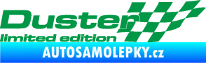 Samolepka Duster limited edition pravá zelená