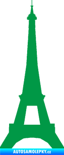 Samolepka Eifelova věž 001 zelená
