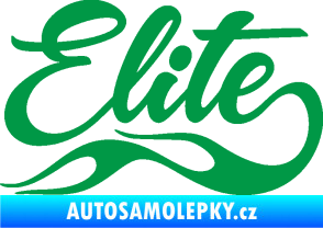 Samolepka Elite nápis zelená