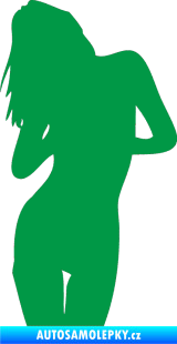 Samolepka Erotická žena 001 levá zelená