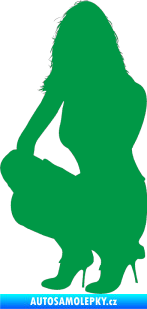 Samolepka Erotická žena 009 levá zelená