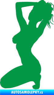 Samolepka Erotická žena 012 levá zelená