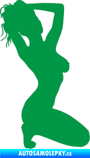 Samolepka Erotická žena 012 pravá zelená