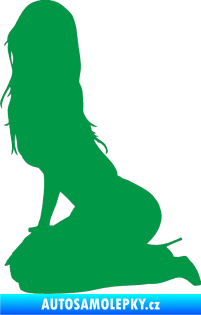 Samolepka Erotická žena 013 levá zelená