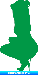 Samolepka Erotická žena 031 levá zelená