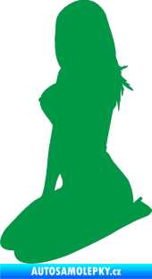 Samolepka Erotická žena 032 levá zelená