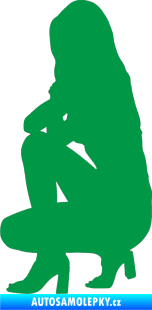 Samolepka Erotická žena 044 levá zelená
