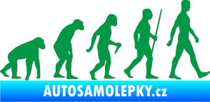 Samolepka Evoluce 001 pravá zelená