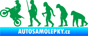 Samolepka Evoluce 002 motokros levá zelená