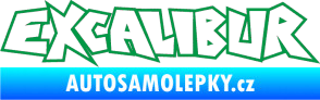 Samolepka Excalibur obrys zelená