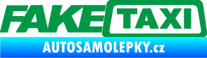Samolepka Fake taxi nápis zelená