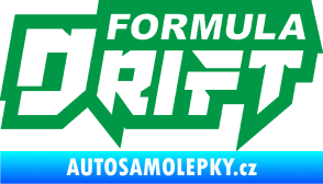 Samolepka Formula drift nápis zelená