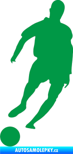 Samolepka Fotbalista 007 levá zelená