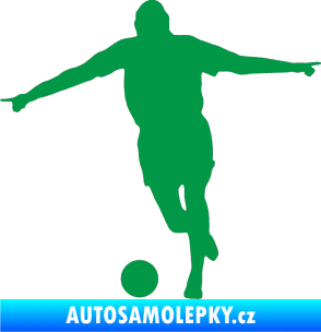 Samolepka Fotbalista 015 levá zelená