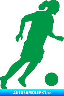 Samolepka Fotbalista 018 pravá zelená