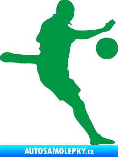 Samolepka Fotbalista 022 pravá zelená