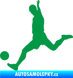 Samolepka Fotbalista 023 levá zelená