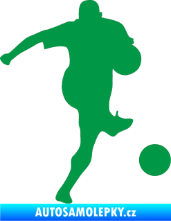 Samolepka Fotbalista 024 pravá zelená