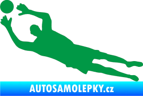 Samolepka Fotbalista 026 levá brankář zelená