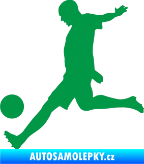 Samolepka Fotbalista 028 levá zelená