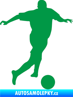 Samolepka Fotbalista 030 pravá zelená