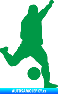 Samolepka Fotbalista 041 pravá zelená