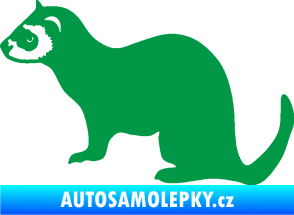 Samolepka Fretka 001 levá zelená