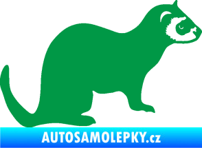 Samolepka Fretka 001 pravá zelená