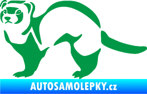 Samolepka Fretka 002 levá zelená