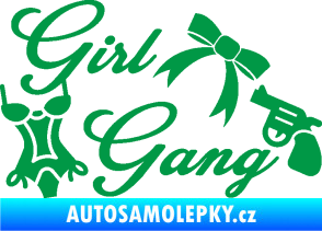 Samolepka Girl gang 001 zelená
