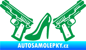 Samolepka Girl mafia 002 levá zelená