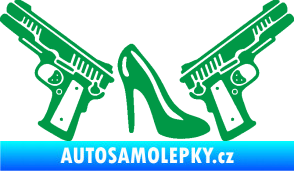 Samolepka Girl mafia 002 pravá zelená