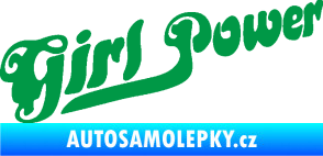 Samolepka Girl Power nápis zelená