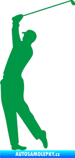 Samolepka Golfista 003 levá zelená