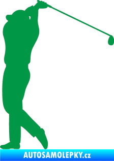 Samolepka Golfista 004 levá zelená