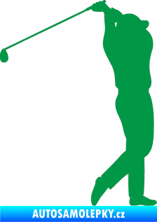 Samolepka Golfista 004 pravá zelená
