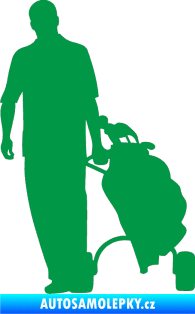 Samolepka Golfista 009 levá zelená