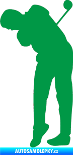 Samolepka Golfista 013 levá zelená