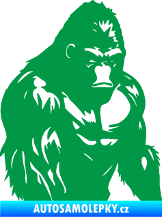 Samolepka Gorila 004 pravá zelená