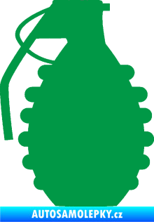 Samolepka Granát 002 levá zelená