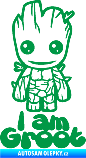 Samolepka Groot 001 levá s nápisem zelená