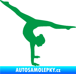 Samolepka Gymnastka 005 pravá zelená
