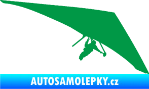 Samolepka Hang Glider 001 pravá rogalo zelená