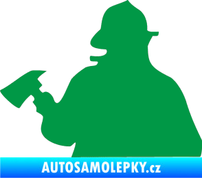 Samolepka Hasič 004 levá zelená
