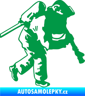 Samolepka Hasič 006 pravá zelená