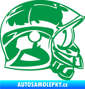Samolepka Helma pravá zelená