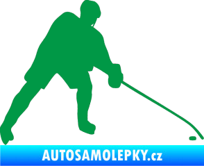Samolepka Hokejista 002 pravá zelená
