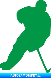 Samolepka Hokejista 003 pravá zelená