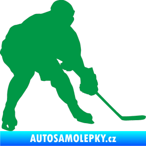 Samolepka Hokejista 016 pravá zelená
