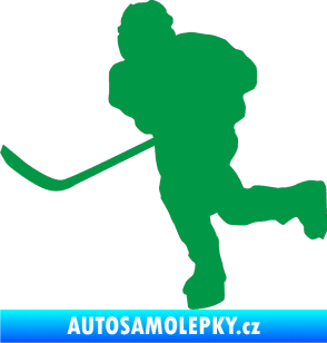 Samolepka Hokejista 017 levá zelená